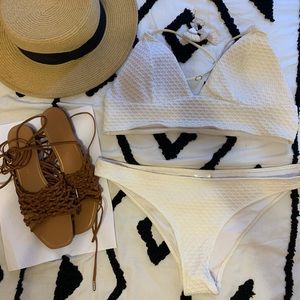 White two piece swimsuit